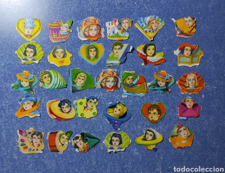 Collezionismo Figurine ritagliate antiche: Lote de 18 cromos troquelados de FHER.