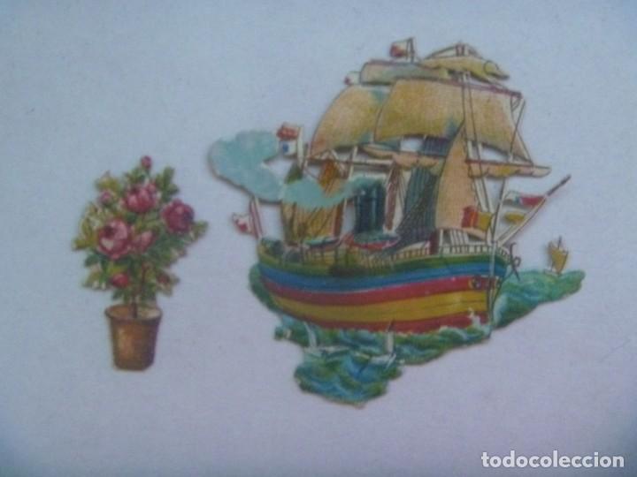 Sammeln alte gestanzte Sammelbilder: LOTE DE 2 ANTIGUOS CROMOS TROQUELADOS