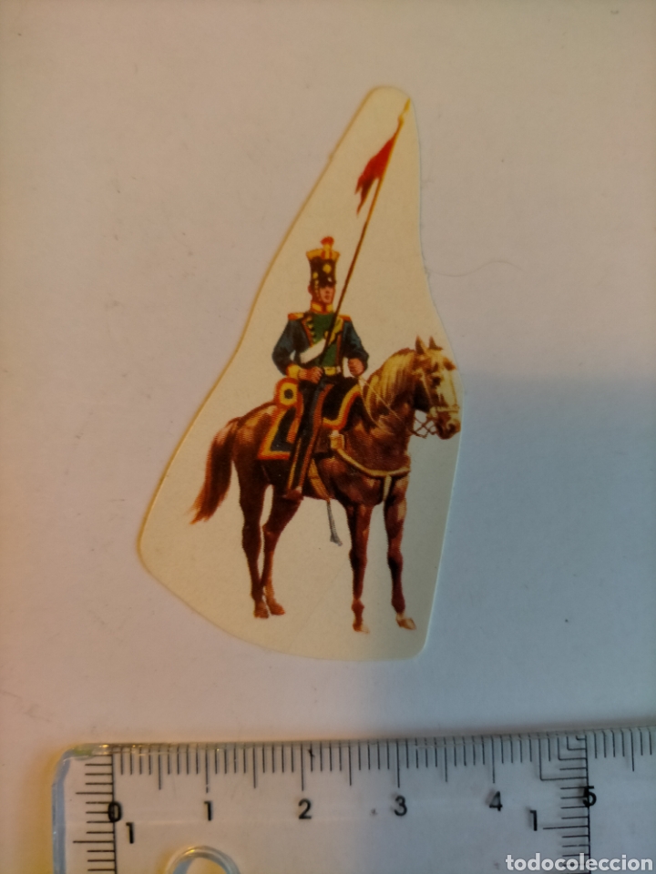 Collectionnisme Cartes &agrave; collectionner massicot&eacute;es anciennes: Cromo PANRICO 102 LANCERO ESPA&Ntilde;OL SIGLO XIX. Un mundo de Furia. Caballos