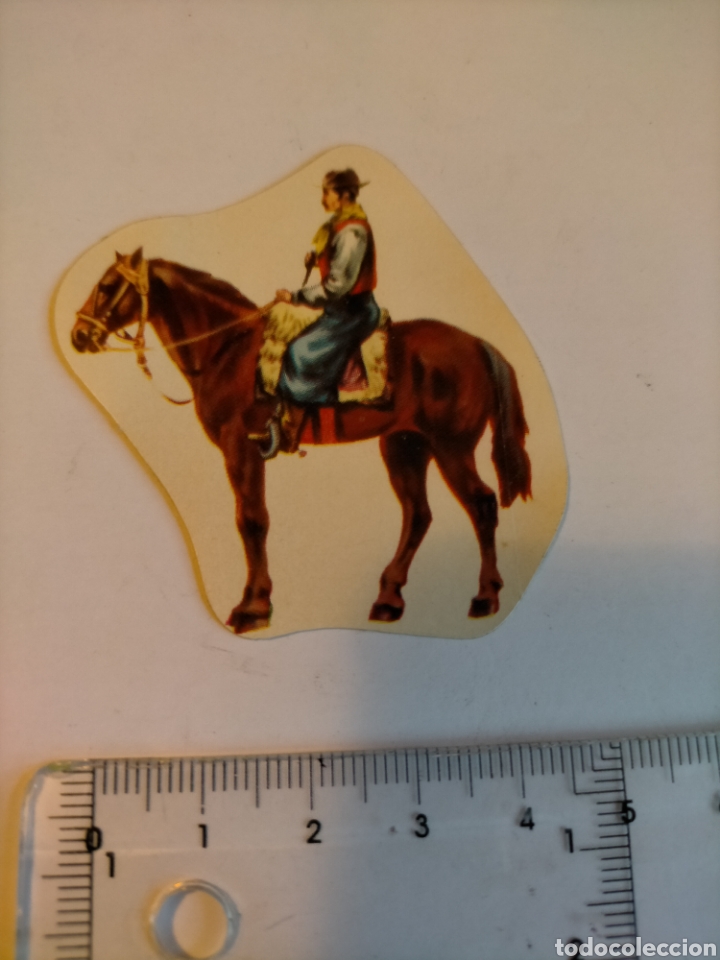 Collectionnisme Cartes &agrave; collectionner massicot&eacute;es anciennes: Cromo PANRICO 62 GAUCHO ARGENTINO. Un mundo de Furia. Caballos