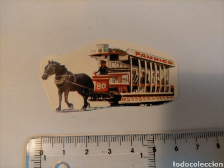 Collectionnisme Cartes &agrave; collectionner massicot&eacute;es anciennes: Cromo PANRICO 80 Tranvia. Un mundo de Furia. Caballos