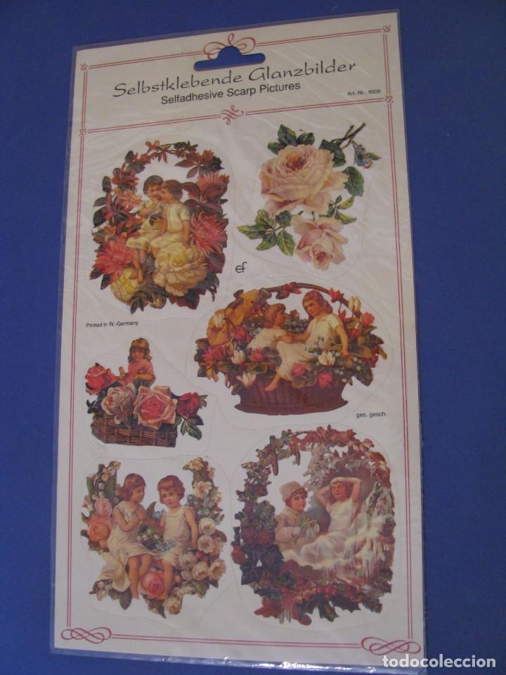 Sammeln alte gestanzte Sammelbilder: LAMINA DE CROMOS TROQUELADOS ADHESIVOS, PEGATINAS. EF N&ordm; 8008. ALEMANIA.