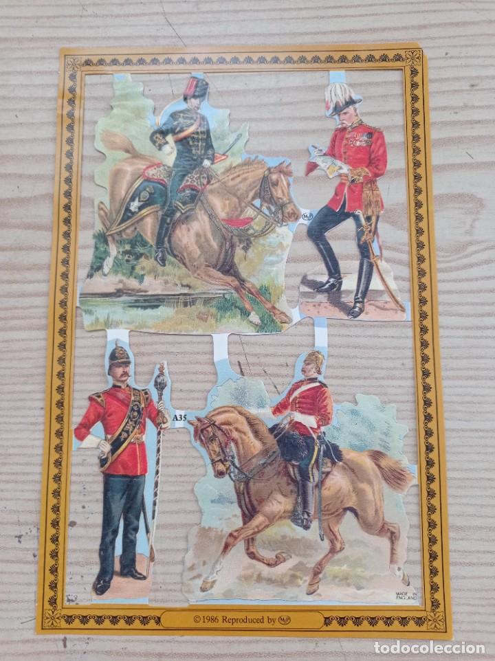 Coleccionismo Cromos troquelados antiguos: Lamina Cromos Troquelados Ingleses - Lote 12