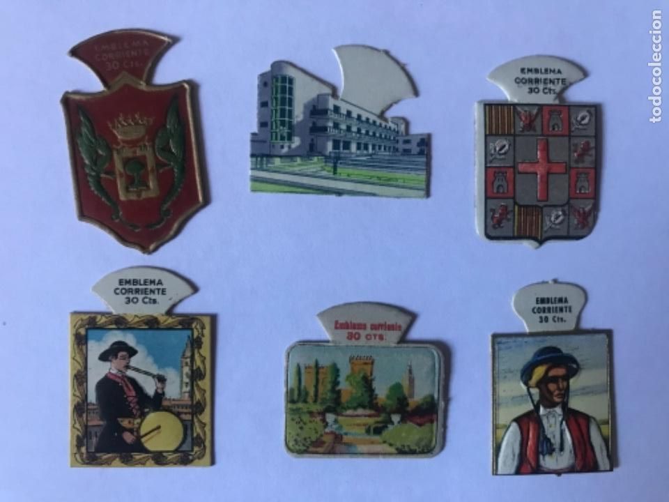 Collezionismo Figurine ritagliate antiche: Lote de 6 cromos emblemas Auxilio Social. Perfectos