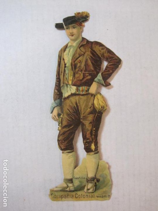 Collezionismo Figurine ritagliate antiche: CHOCOLATES CAFES COMPA&Ntilde;IA COLONIAL MADRID-CROMO TROQUELADO-VER FOTOS-(88.866)