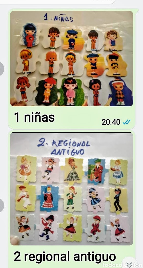 Coleccionismo cromos troquelados antiguos: 2 l&aacute;minas de cromos de picar - Foto 1