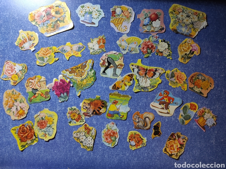 Collezionismo Figurine ritagliate antiche: Estupendo lote de antiguos cromos troquelados