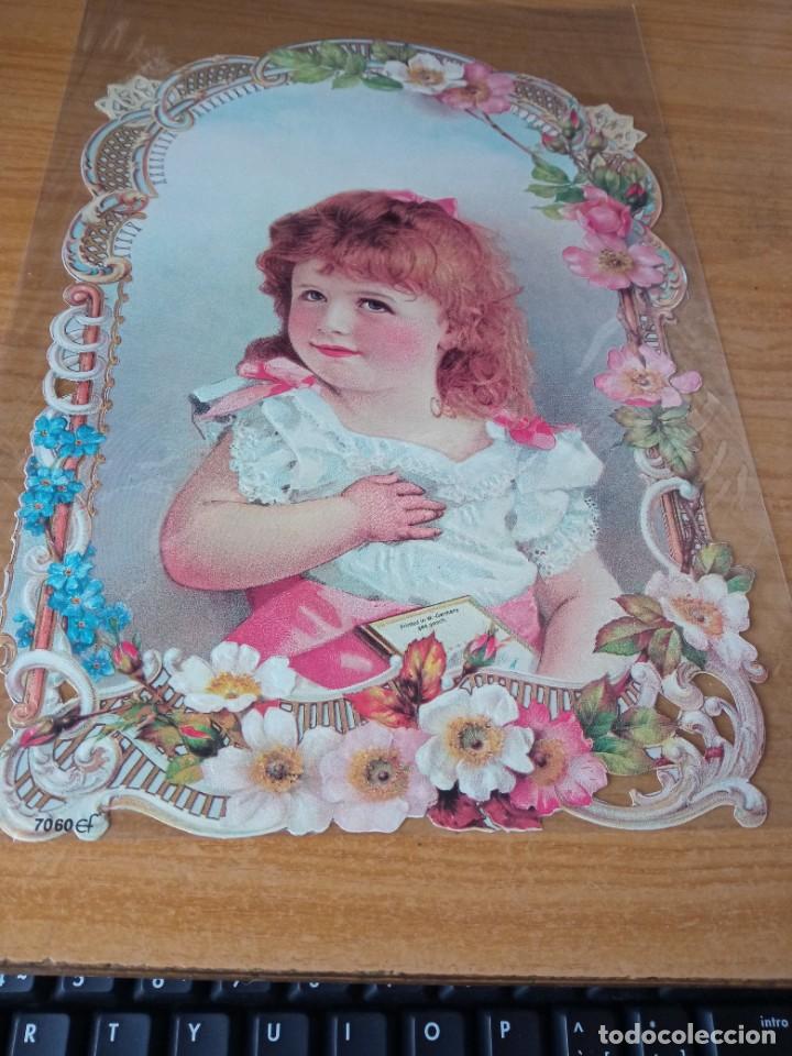 Coleccionismo cromos troquelados antiguos: cromo troquelado ef 7060 con relieve - Foto 1