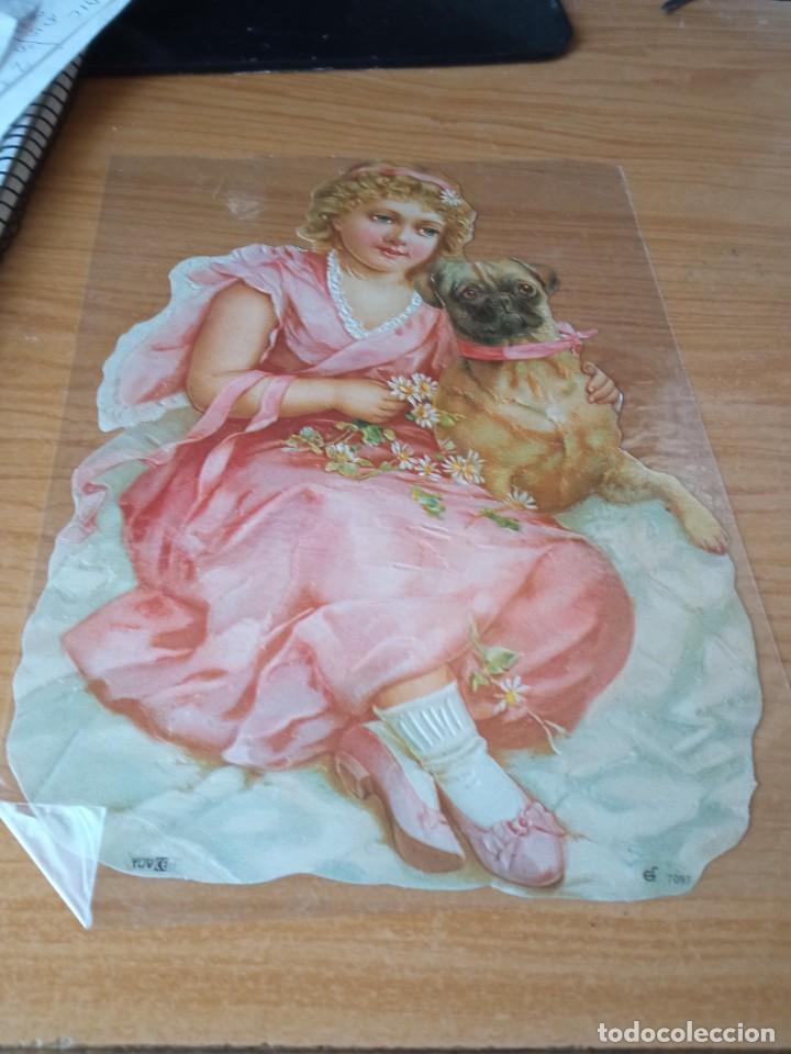 Coleccionismo cromos troquelados antiguos: cromo troquelado ef 7097 con relieve - Foto 1