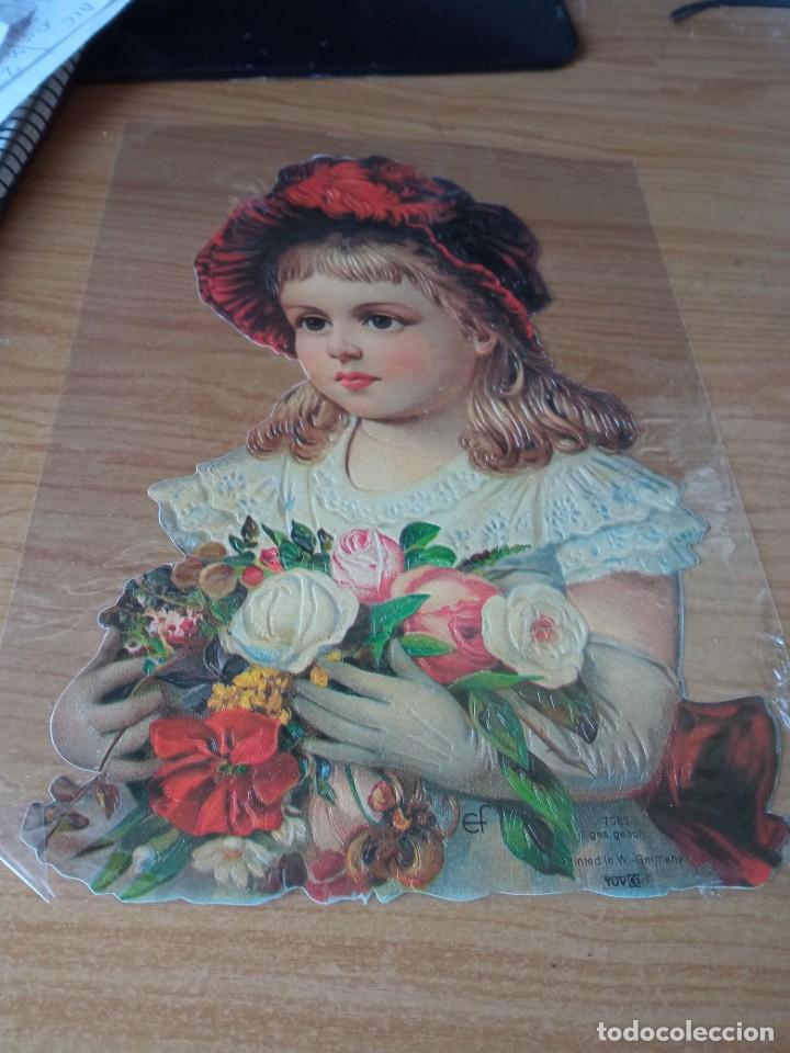 Coleccionismo cromos troquelados antiguos: cromo troquelado ef 7063 con relieve - Foto 1