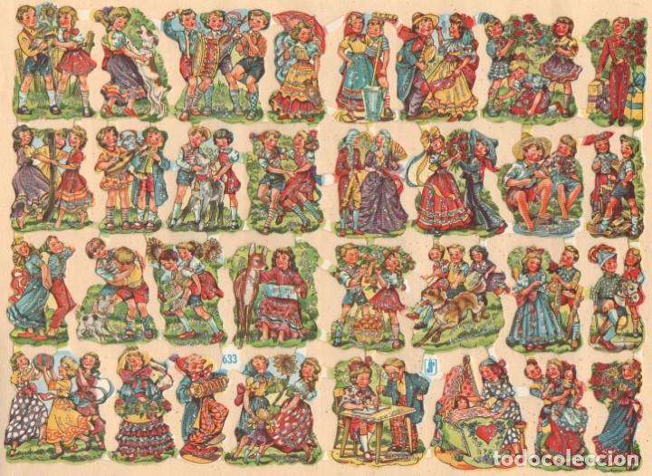 Sammeln alte gestanzte Sammelbilder: ANTIGUA L&Aacute;MINA DE CROMOS TROQUELADOS WS 633 CON PURPURINA
