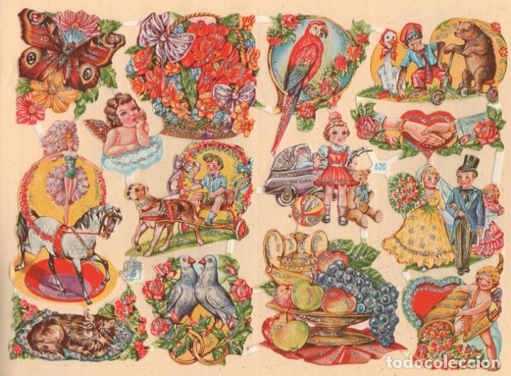 Sammeln alte gestanzte Sammelbilder: ANTIGUA L&Aacute;MINA DE CROMOS TROQUELADOS WS 620 CON PURPURINA