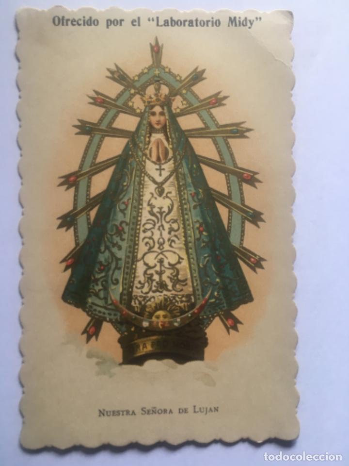 Sammeln alte gestanzte Sammelbilder: NUESTRA SE&Ntilde;ORA DE LUJAN.LABORATORIOS MIDY.13.5X8.5