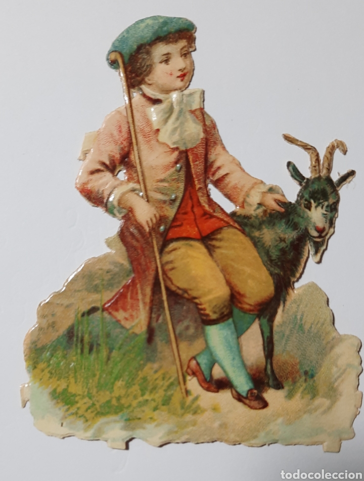 Coleccionismo Cromos troquelados antiguos: ANTIGUO CROMO TROQUELADO / PASTOR