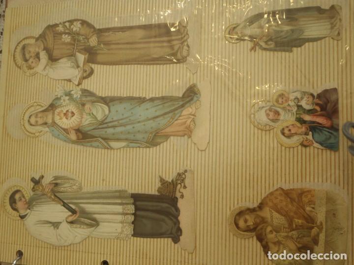 Coleccionismo Cromos troquelados antiguos: CROMOS TROQUELADOS - SANTOS- LOTE DE 39