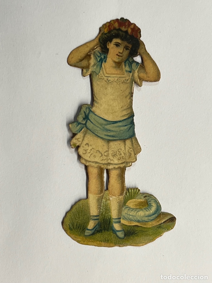 Collectionnisme Cartes &agrave; collectionner massicot&eacute;es anciennes: Juncosa? Amatller? La Colonial? Cromo Troquelado NI&Ntilde;O FOT&Oacute;GRAFO. Med&iacute;das: 8 x 4 cm.