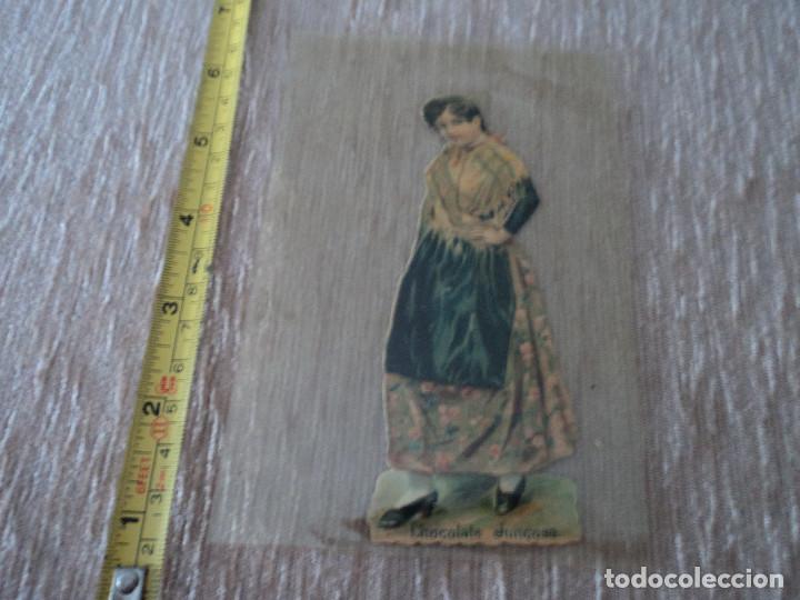 Coleccionismo Cromos troquelados antiguos: Cromo troquelado antiguo chocolate Juncosa traje regional