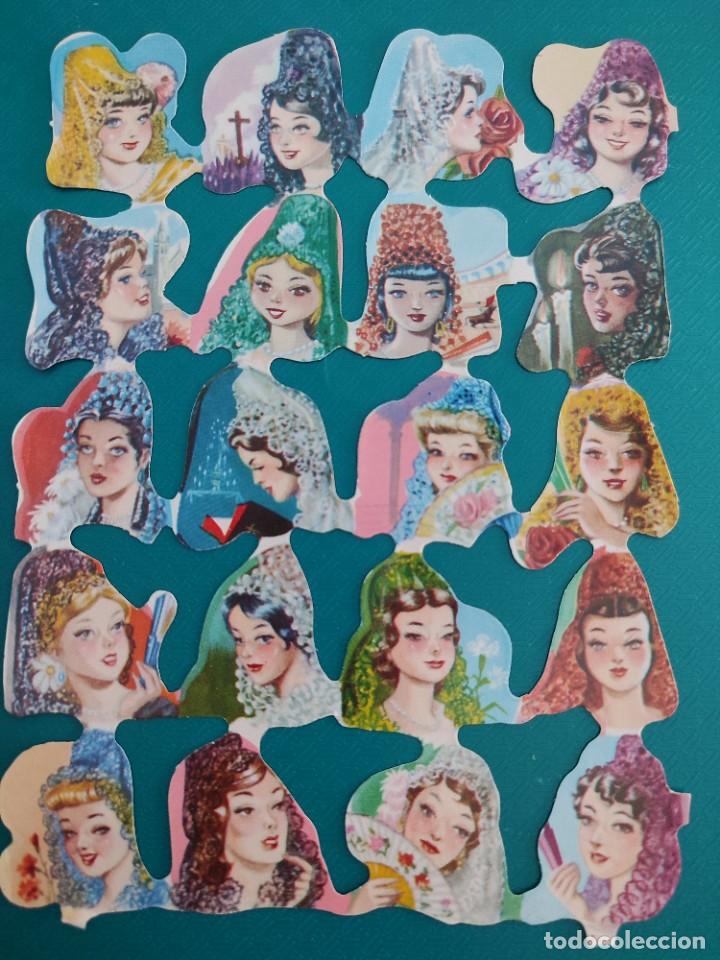Coleccionismo Cromos troquelados antiguos: L&aacute;mina Fher goyescas