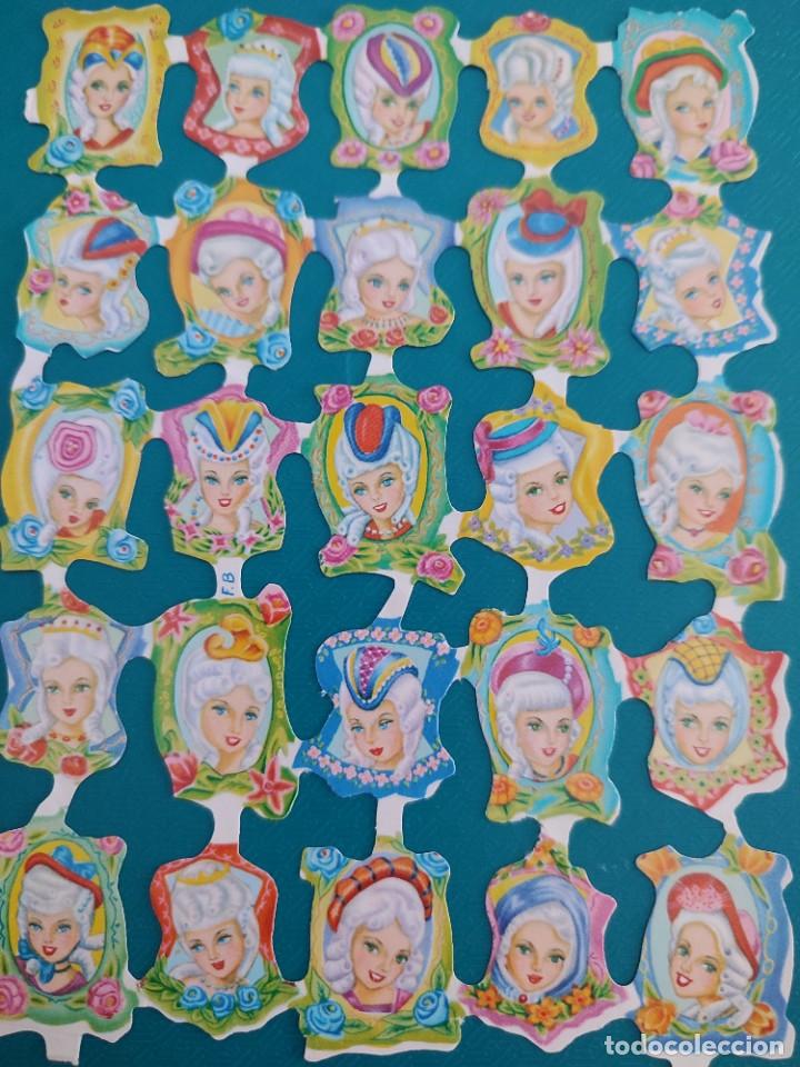 Coleccionismo Cromos troquelados antiguos: L&aacute;mina Fher Damas &eacute;poca