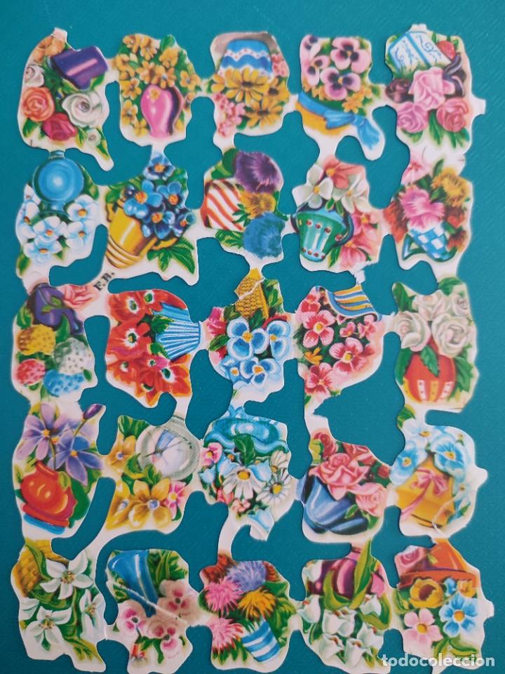 Coleccionismo Cromos troquelados antiguos: L&aacute;mina cromos Fher flores