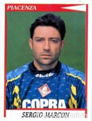 Coleccionismo Cromos troquelados antiguos: Figurina - Calciatori Panini 1998-99 - Sticker 276 Sergio Marcon - Nuova - ITALIA - Panini