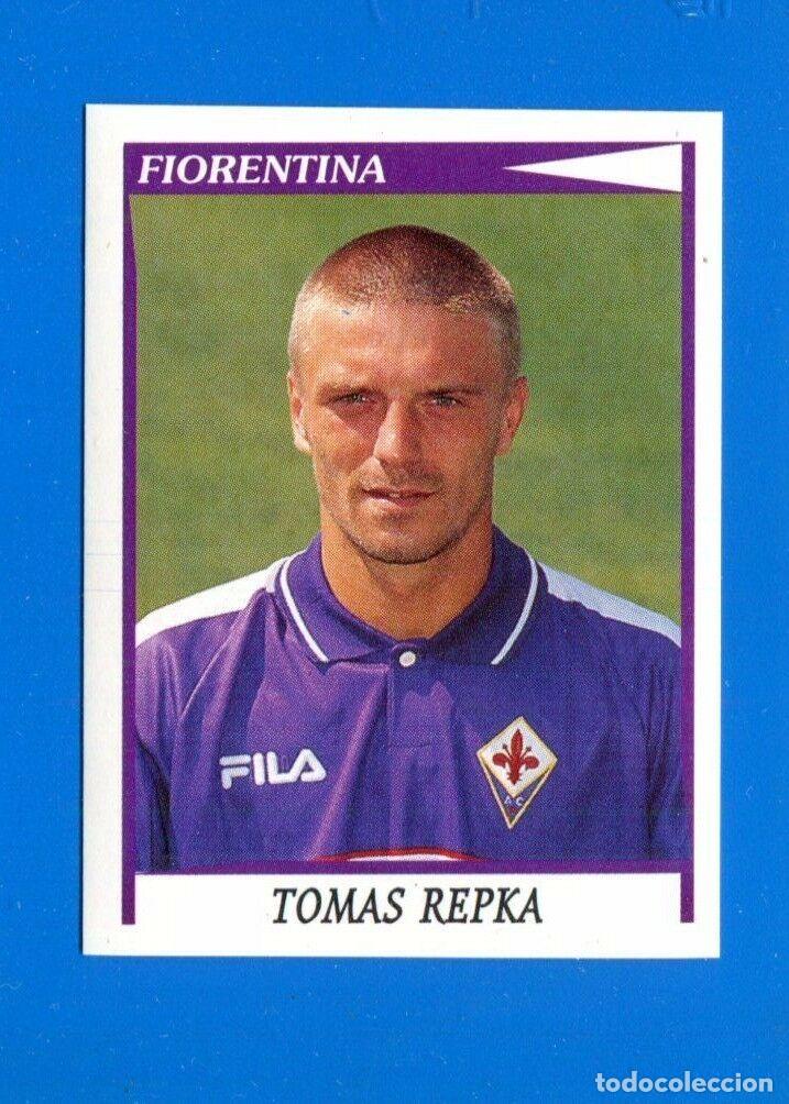 Collectionnisme Cartes &agrave; collectionner massicot&eacute;es anciennes: Figurina-Calciatori Panini 1998-99 - Sticker 98 Tomas Repka- Nuova - Panini