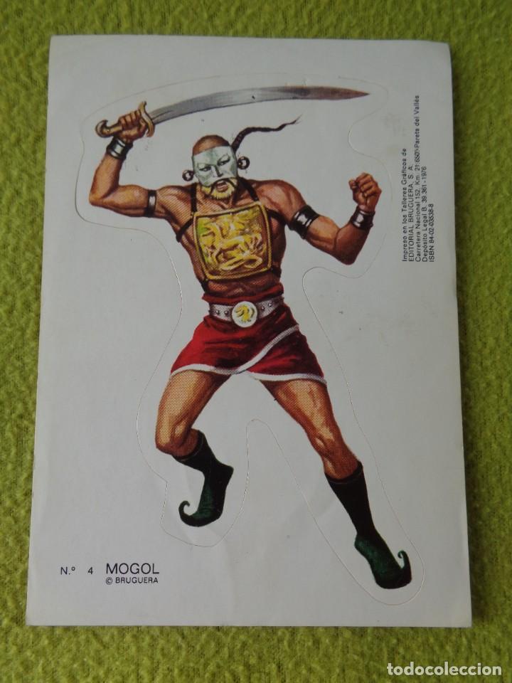 Collectionnisme Cartes &agrave; collectionner massicot&eacute;es anciennes: MOGOL --- CROMO TROQUELADO. N&ordm; 4. ADHESIVO. EDITORIAL BRUGUERA