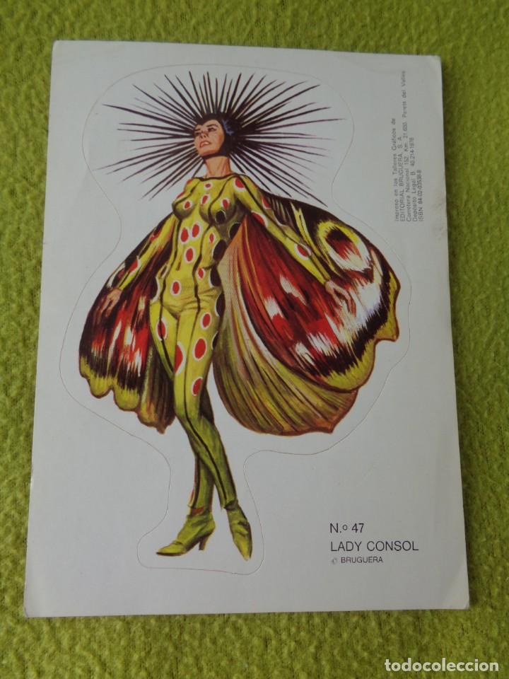 Collectionnisme Cartes &agrave; collectionner massicot&eacute;es anciennes: PEGATINA / ADHESIVO TROQUELADA BRUGUERA N&ordm; 47 - LADY CONSOL - 1976