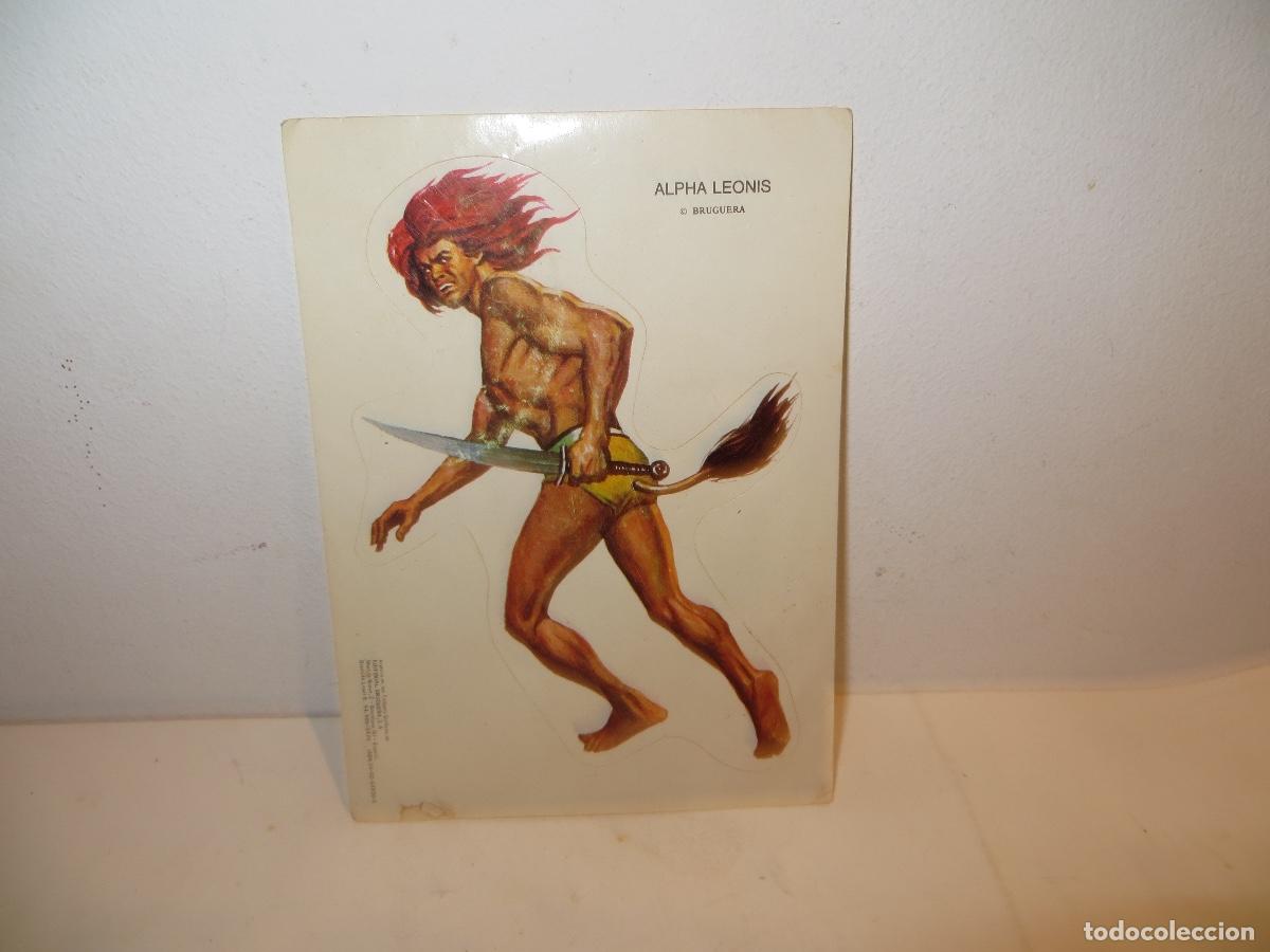 Collezionismo Figurine ritagliate antiche: ALPHA LEONIS CROMO TROQUELADO DE BRUGUERA 1974 PERSONAJES Y MONSTRUOS MUY BUEN ESTADO,BARATO