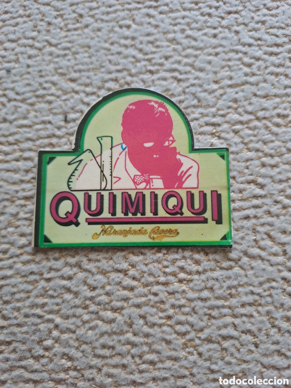 Collectable Antique Stamped Cards: PEGATINA NUEVA QUIMIQUI NARANJADA LA CASERA