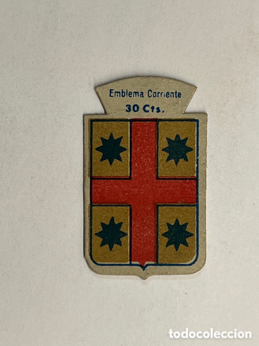 Coleccionismo Cromos troquelados antiguos: VAL. EMBLEMA CORRIENTE 30 CTS FALANGE AUXILIO SOCIAL, Serie B, No.63 (h.1940?)