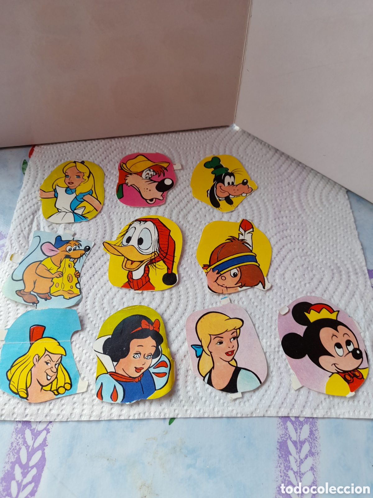 Sammeln alte gestanzte Sammelbilder: 10 CROMOS TROQUELADOS DISNEY GRANDES JUGADOS