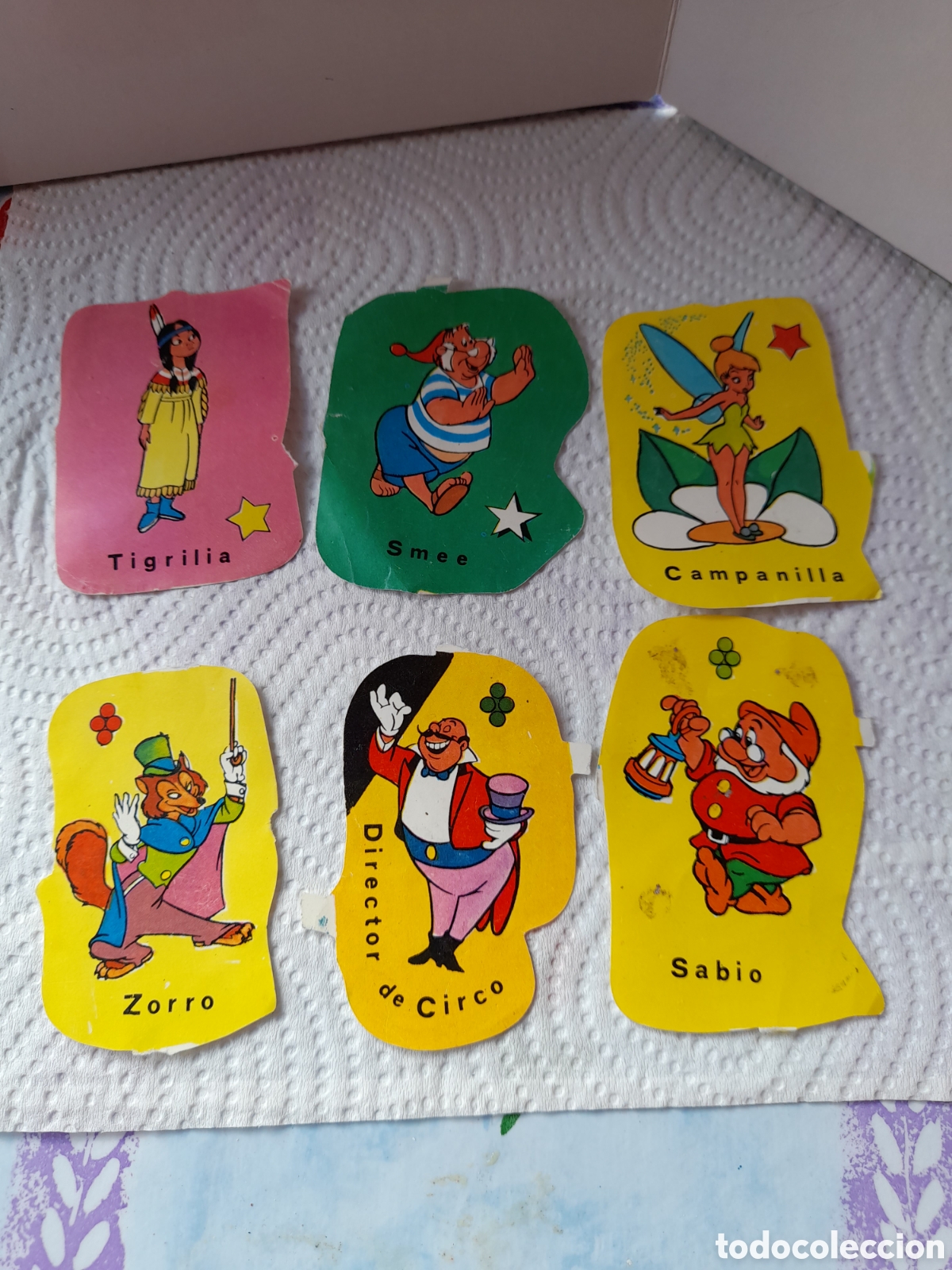 Sammeln alte gestanzte Sammelbilder: 6 CROMOS TROQUELADOS JUGADOS GRANDES DISNEY