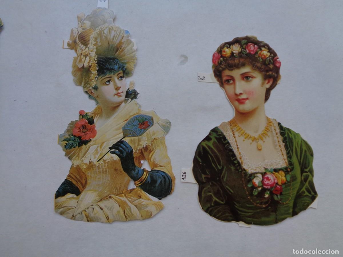 Sammeln alte gestanzte Sammelbilder: LOTE DE 2 CROMOS TROQUELADOS : DAMAS DE EPOCA . GIGANTES