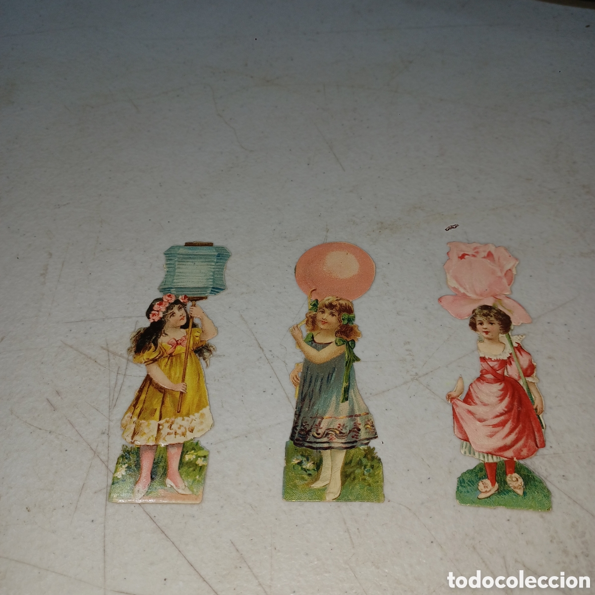 Collectionnisme Cartes &agrave; collectionner massicot&eacute;es anciennes: Lote 2 cromos ni&ntilde;as Chocolates Amatller 1 uno Galletas la Gloria