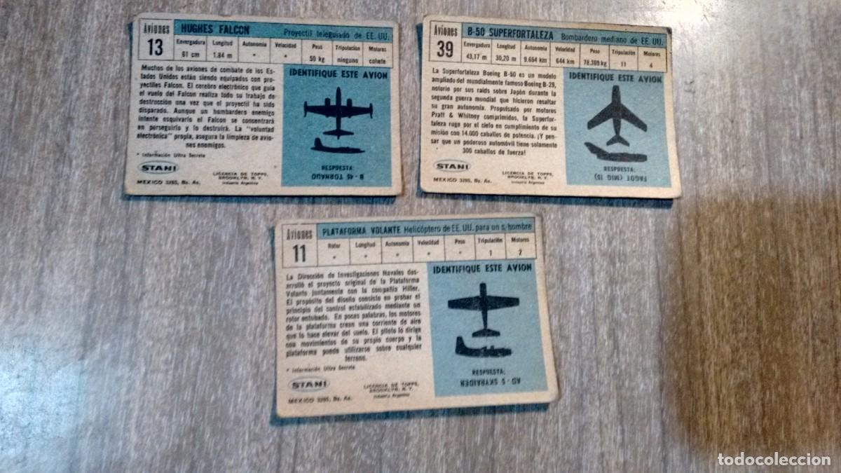 Coleccionismo cromos troquelados antiguos: CROMOS AVIONES - DECADA DEL 60 - Foto 2