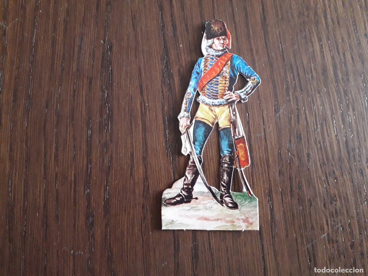 Collezionismo Figurine ritagliate antiche: cromo troquelado de uniformes militares, serie A-3 Prusia, regimiento de H&uacute;sares n&ordm; 2