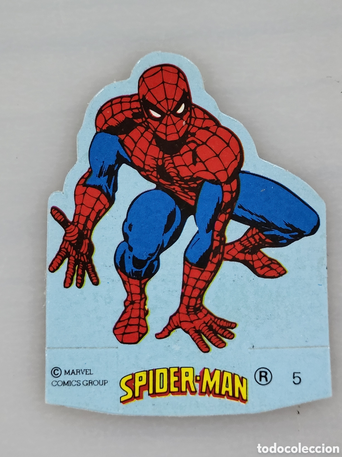 panrico spiderman cromo troquelado, nº5 - Buy Antique die cut stickers on  todocoleccion