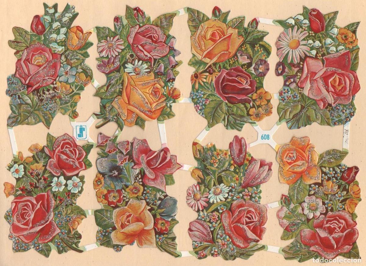 Sammeln alte gestanzte Sammelbilder: ANTIGUA L&Aacute;MINA DE CROMOS TROQUELADOS WS 608 CON PURPURINA