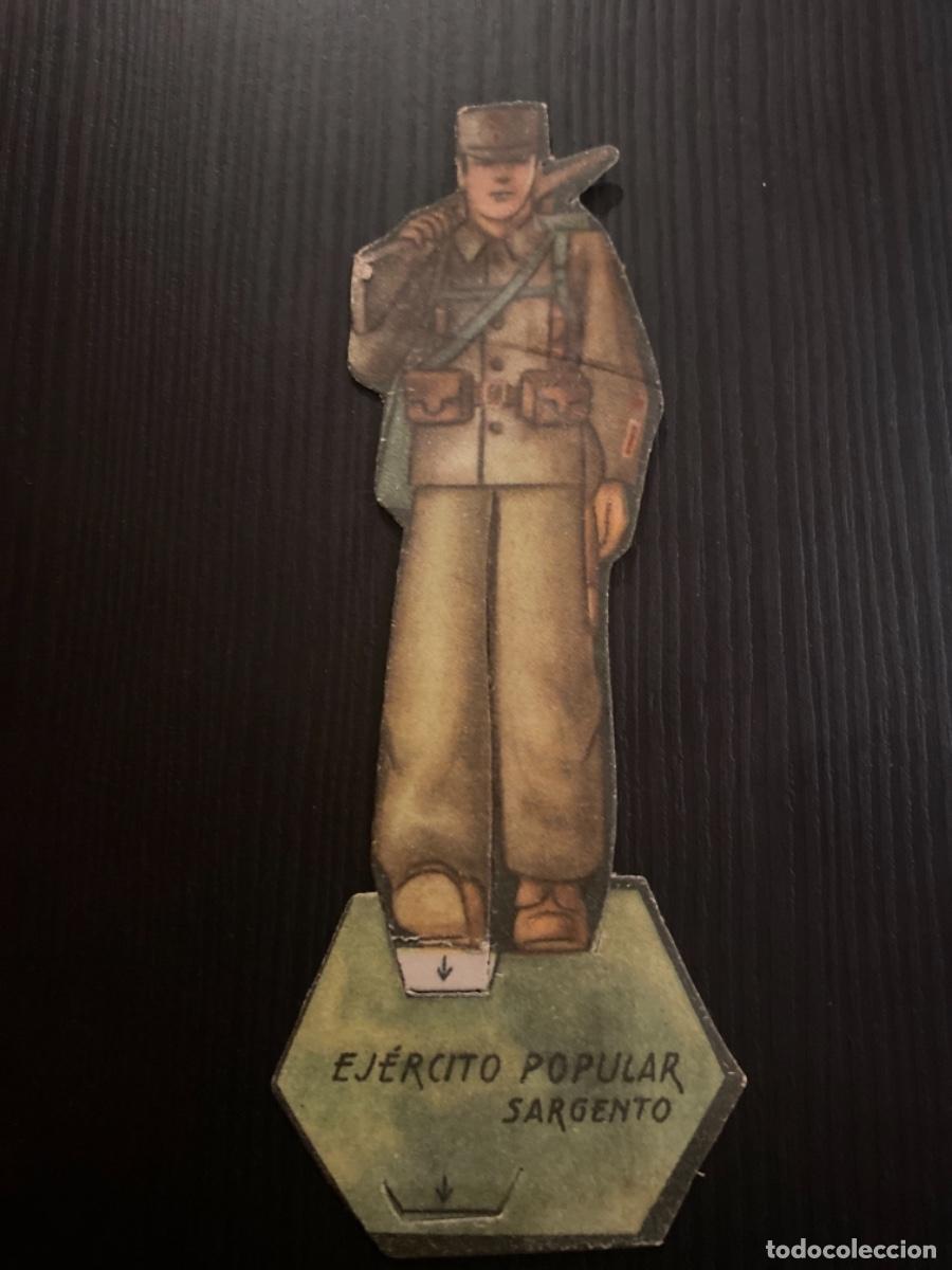 Sammeln alte gestanzte Sammelbilder: Troquelado recortable guerra civil soldados almacenes alemanes ej&eacute;rcito popular Republica Sargento