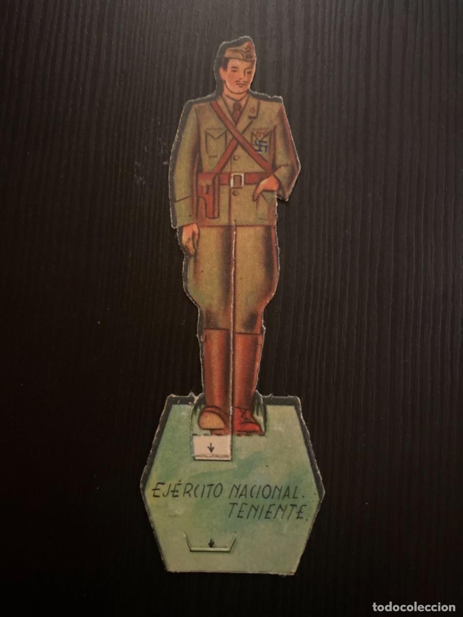 Sammeln alte gestanzte Sammelbilder: Troquelado recortable guerra civil soldados almacenes alemanes ej&eacute;rcito Nacional Teniente