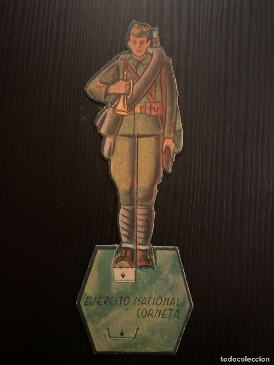 Sammeln alte gestanzte Sammelbilder: Troquelado recortable guerra civil soldados almacenes alemanes ej&eacute;rcito Nacional Soldado Corneta