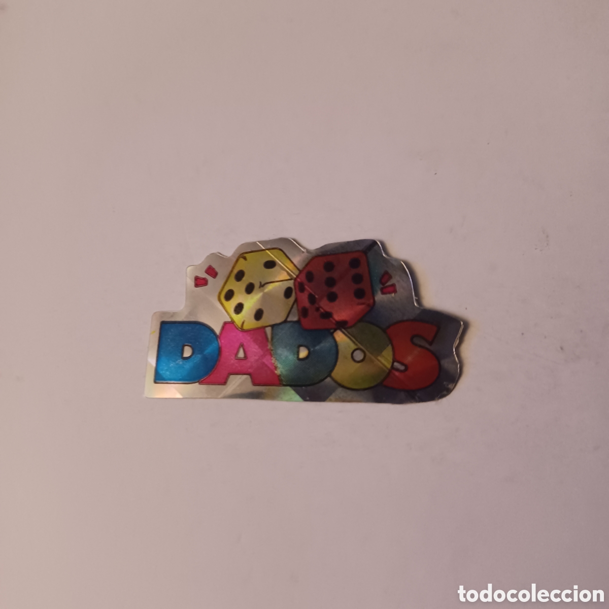 Colecionismo Cromos recortados antigos: Cromo troquelado reflectante PANRICO BOLLYCAO Pegabolly a&ntilde;o 1985 Dados