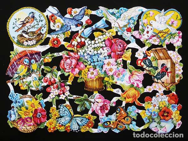 Coleccionismo Cromos troquelados antiguos: ZPR. LAMINA DE CROMOS TROQUELADOS CON BRILLO Y RELIEVE EF - 7110 - NATURALEZA