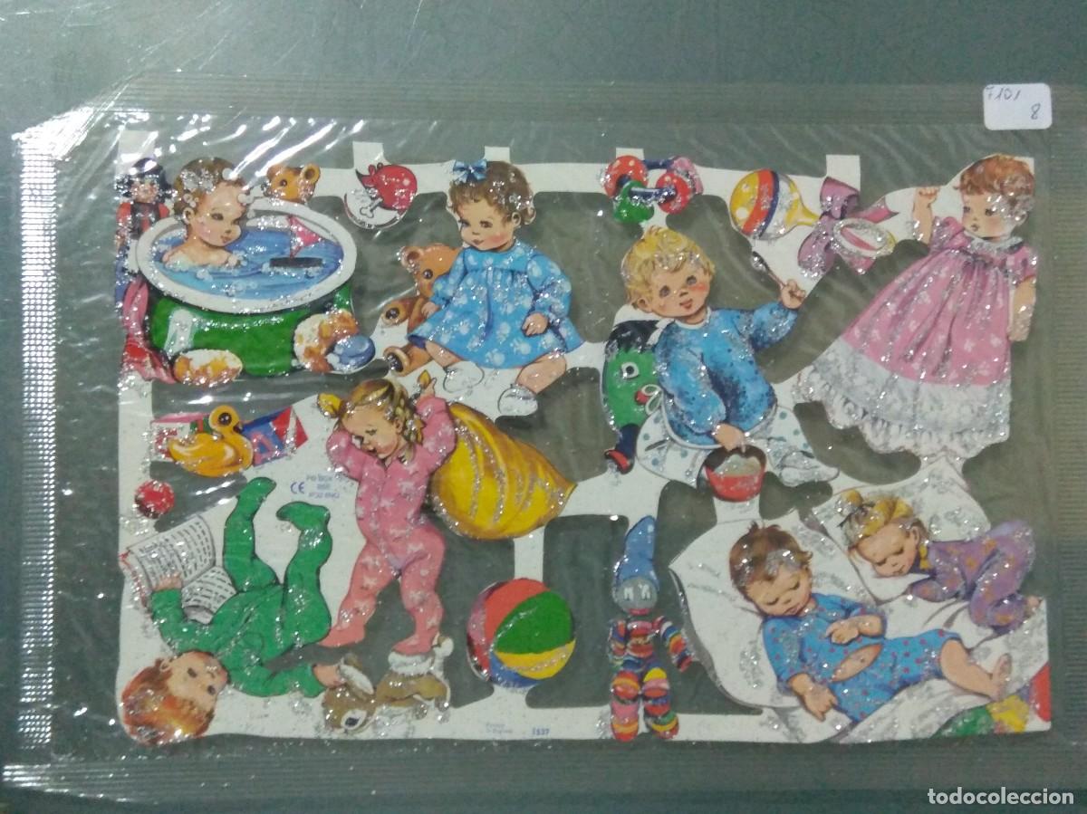 Colecionismo Cromos recortados antigos: LAMINAS CROMOS M.L.P. BEBES. TROQUELADOS. EN RELIEVE. EN PURPURINA.