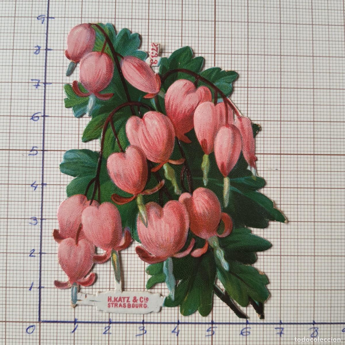 Sammeln alte gestanzte Sammelbilder: Cromo troquelado antiguo. (ref-CCH025) flores