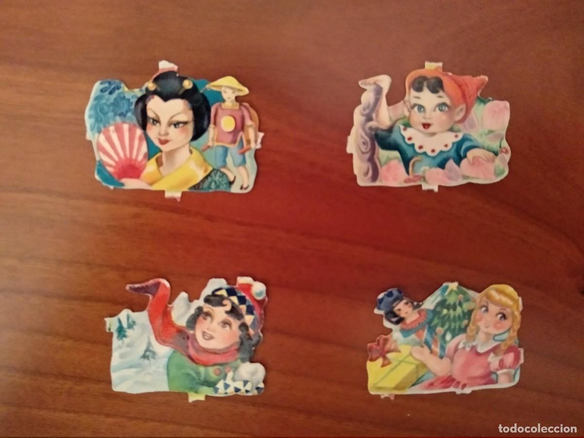 Coleccionismo cromos troquelados antiguos: Lot de 22 cromos antics retallats - Foto 2