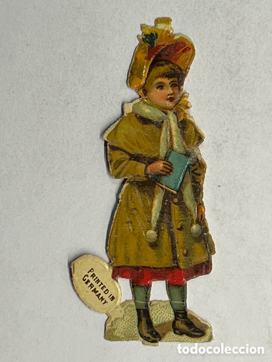 Sammeln alte gestanzte Sammelbilder: CHOCOLATE AMATLLER. Cromo Troquelado NI&Ntilde;A ALEMANA &hellip; (fin Siglo XIX)