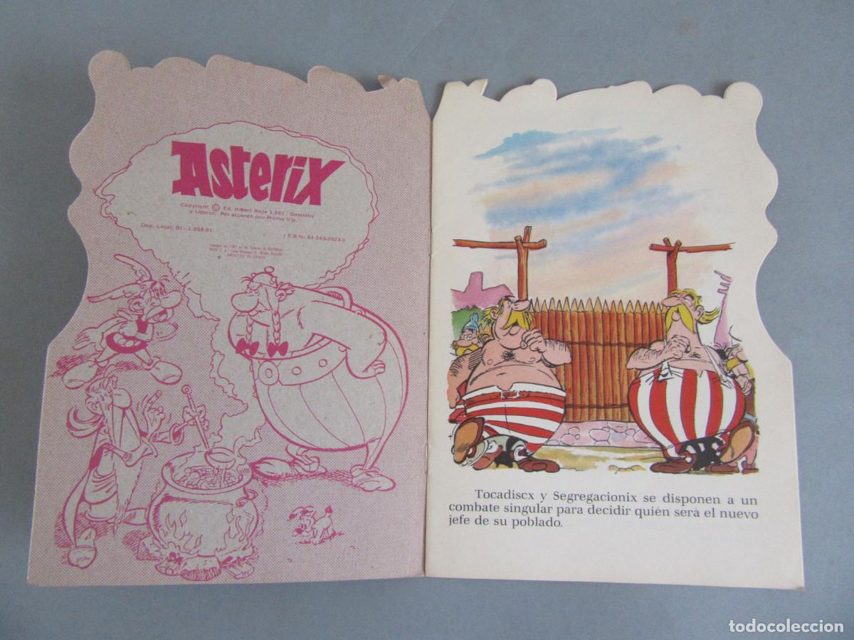 Coleccionismo cromos troquelados antiguos: Cuento troquelado. Asterix. El nuevo jefe. 1981. - Foto 2