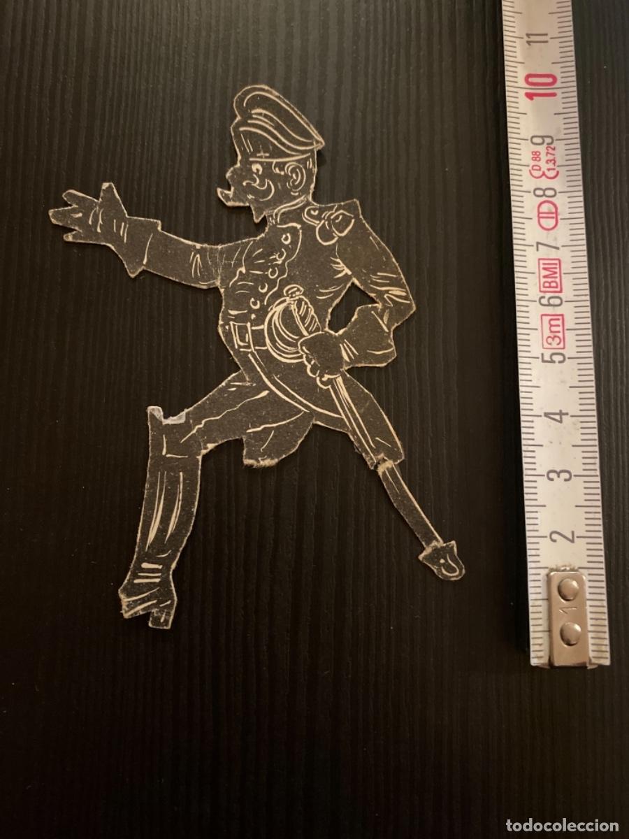Sammeln alte gestanzte Sammelbilder: Recortable cromo troquelado negro figura de teatro sombra